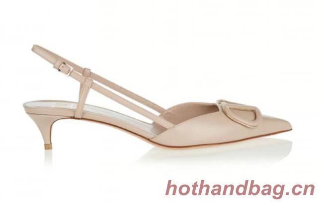 Valentino Garavani Leather Sandal Shoes V80777 Nude