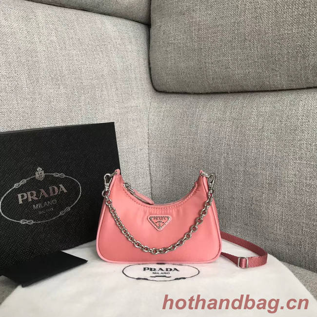 Prada Re-Edition 2005 nylon mini shoulder bag 1BH203 pink