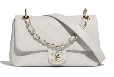 Chanel Original Soft Leather Small flap bag  AS1459 white