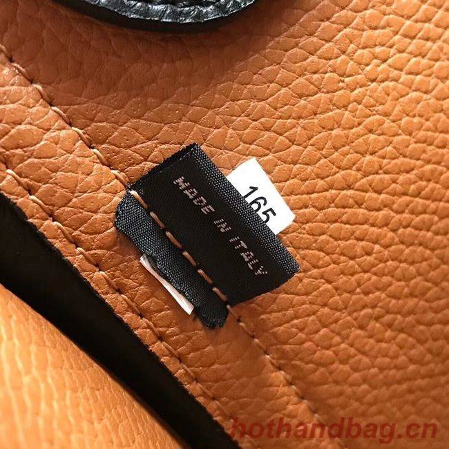 Prada Deer skin bag 1BG008 black&rbrown