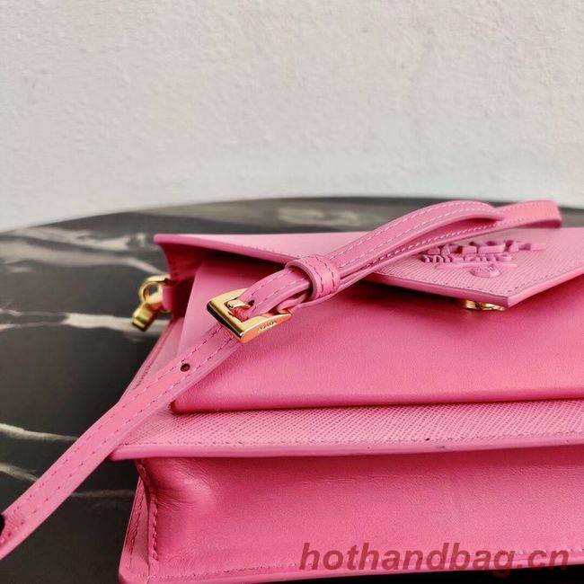 Prada Saffiano leather mini-bag 1BP020 pink