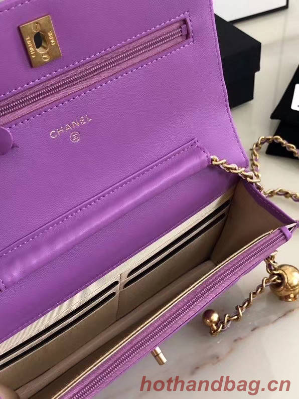 Chanel Original Small classic Sheepskin flap bag AS33814 Lavender