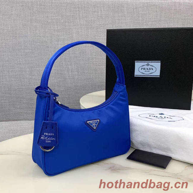 Prada Re-Edition 2000 nylon mini-bag 1NE515 Electro optic blue