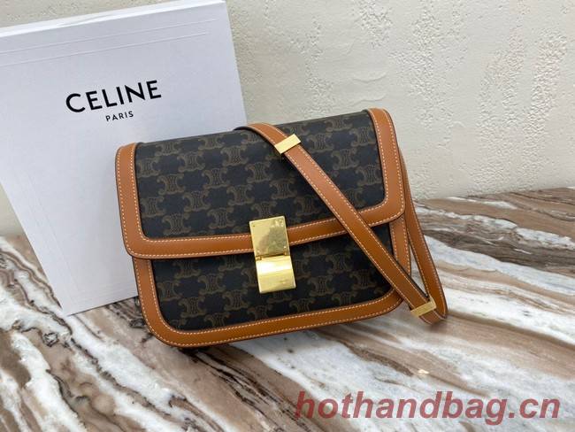 CELINE LARGE TRIOMPHE BAG CALFSKIN 88007 Brown