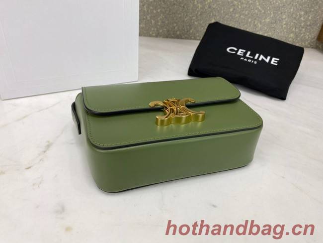 Celine MINI CLASSIC BAG IN BOX CALFSKIN CL01503 green