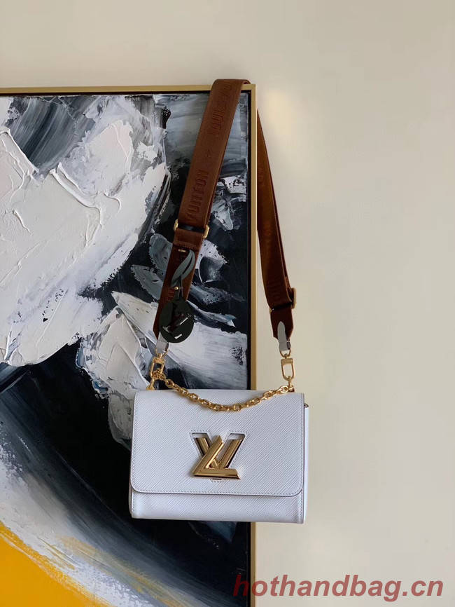 Louis vuitton original epi leather TWIST M50280 white