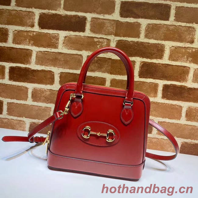 Gucci 1955 Horsebit small top handle bag 621220 red