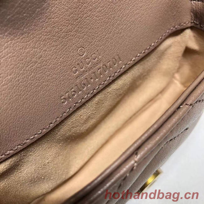 Gucci GG Marmont super Clutch bag 575161 Nude