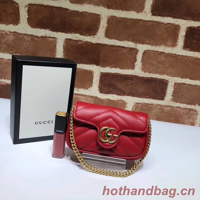 Gucci GG Marmont super Clutch bag 575161 red