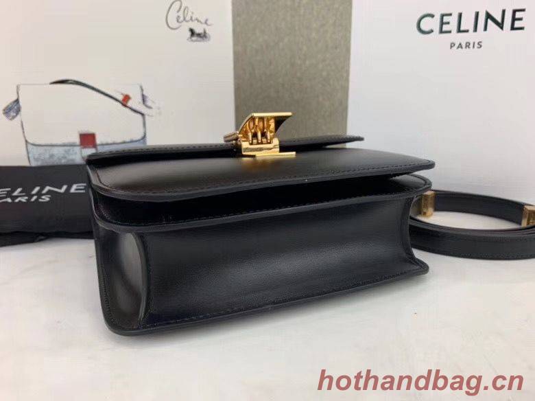 Celine Classic Box Teen Flap Bag Original Calfskin Leather 3379 Black