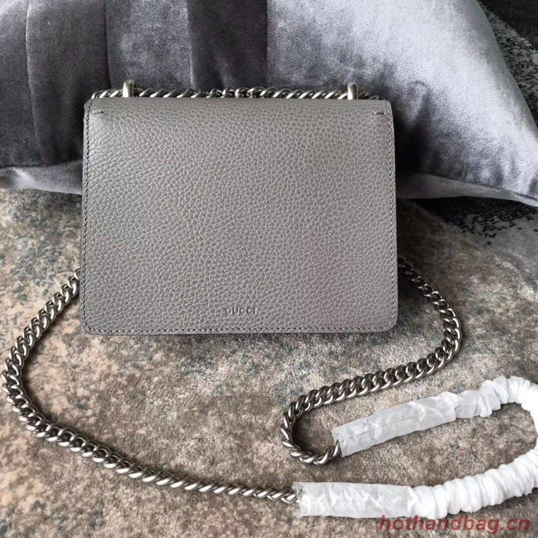 Gucci Dionysus Lichee Pattern Mini Shoulder Bag 421970 grey