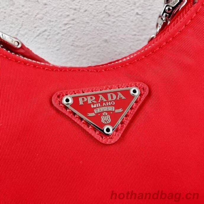 Prada Re-Edition nylon mini shoulder bag 1TT122 red