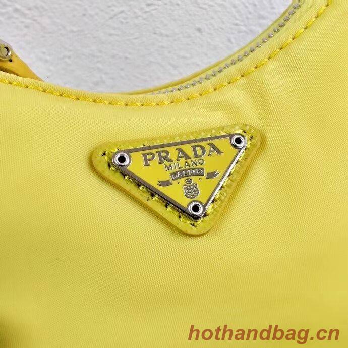 Prada Re-Edition nylon mini shoulder bag 1TT122 yellow