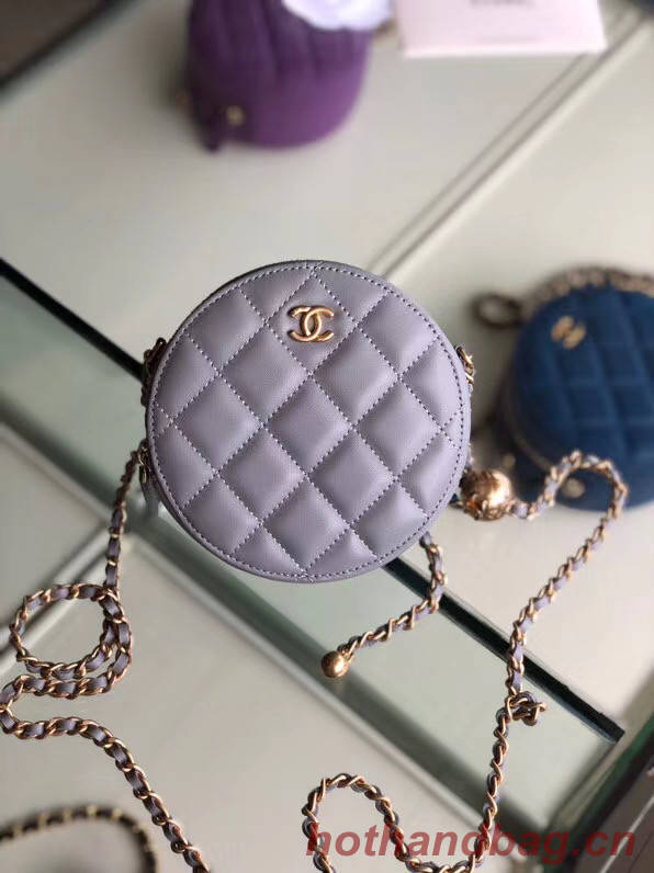 Chanel Original mini Sheepskin bag AS1449 grey