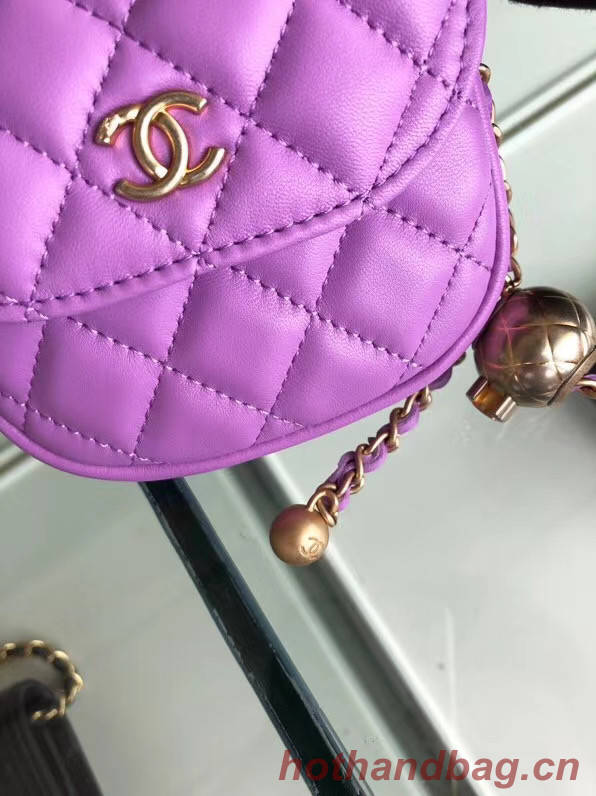 Chanel Sheepskin Original Leather Pocket AP1461 Lavender