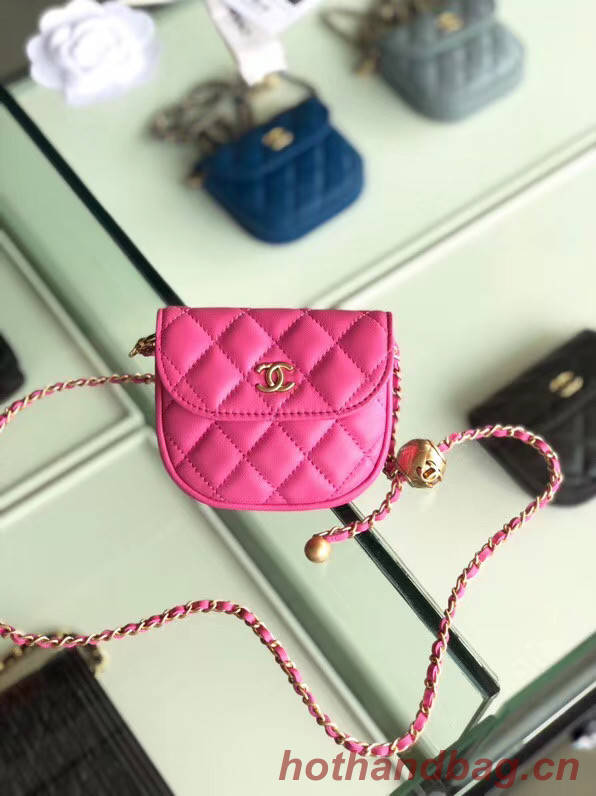 Chanel Sheepskin Original Leather Pocket AP1461 rose