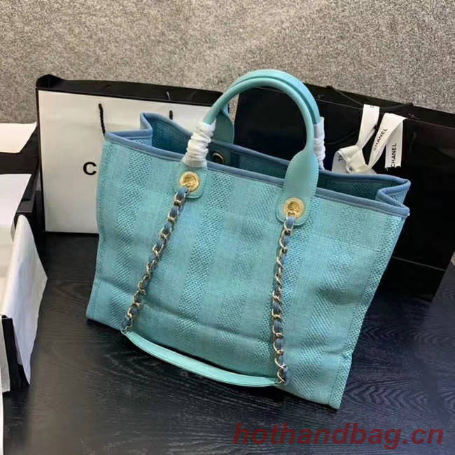 Chanel Shopping bag A66941 sky blue