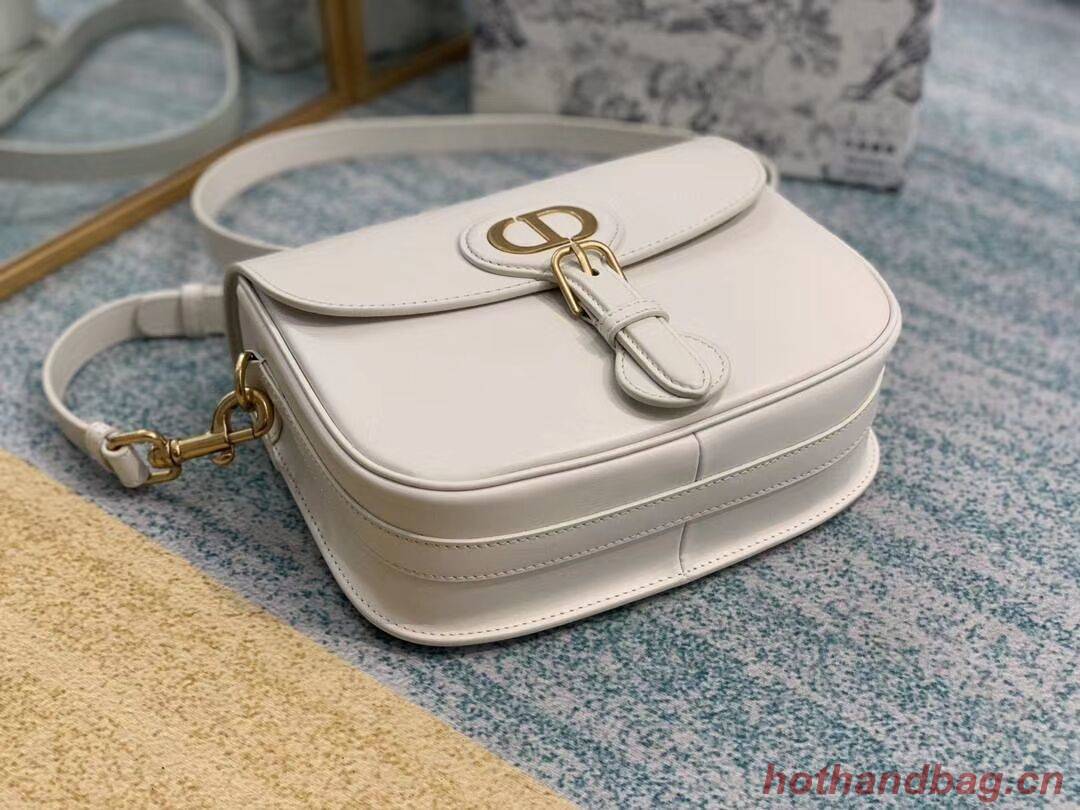 MEDIUM DIOR BOBBY BAG Box Calfskin M9319 white 