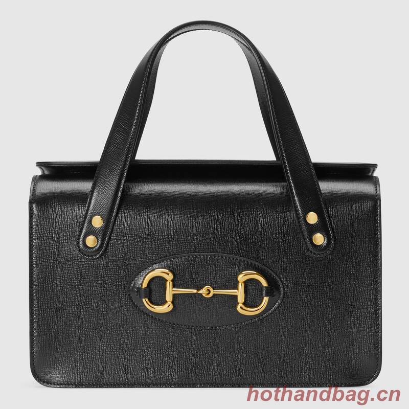 Gucci Horsebit 1955 small top handle bag 627323 black