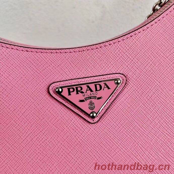 Prada Saffiano leather mini shoulder bag 2BH204 pink