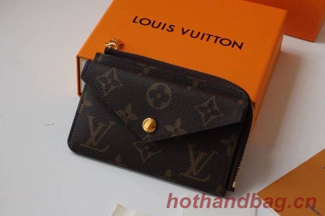 Louis vuitton Monogram Canvas original CARD HOLDER M60167 rose