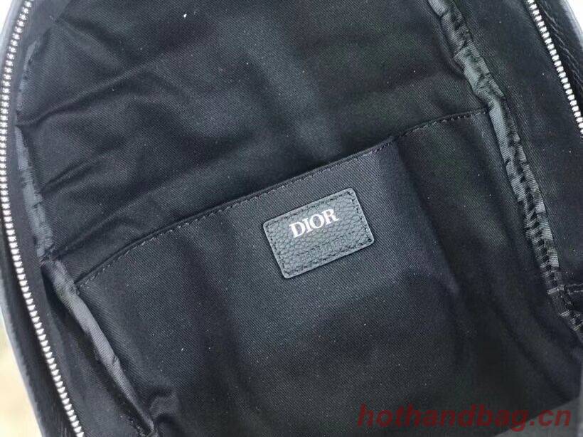 Dior original canvas knapsack CR2021 grey