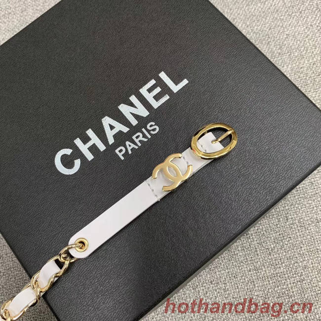 Chanel Original Calf Leather 2.0CM 3600 white