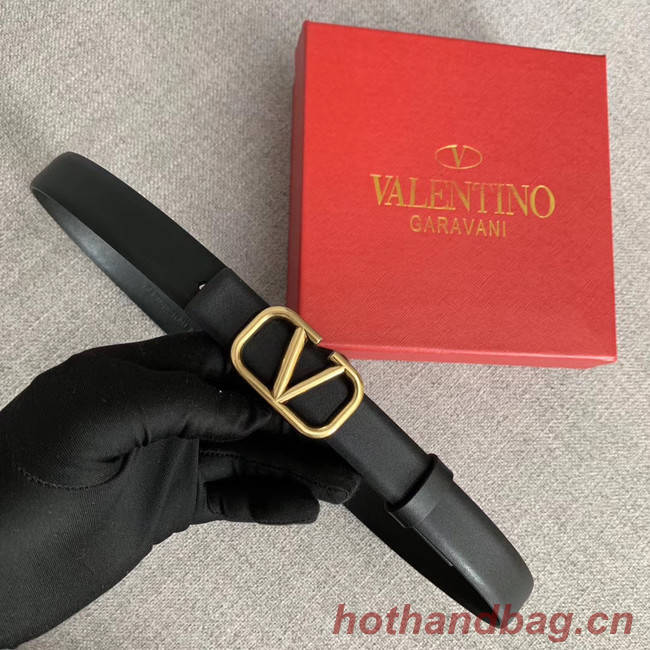 Valentino Leather Belt wide 2.0CM 3599 black