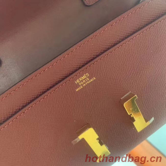 Hermes Constance to go mini Bag H4088 Burgundy