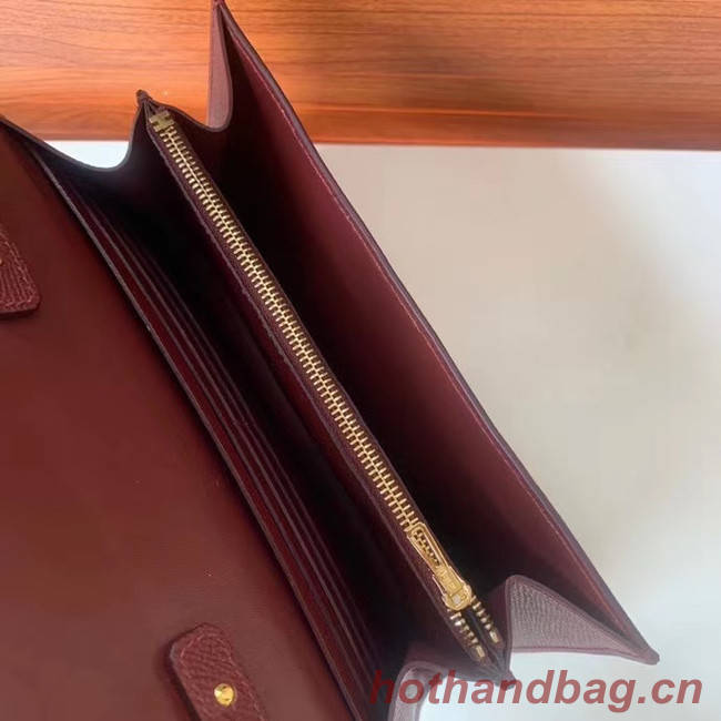 Hermes Constance to go mini Bag H4088 Burgundy