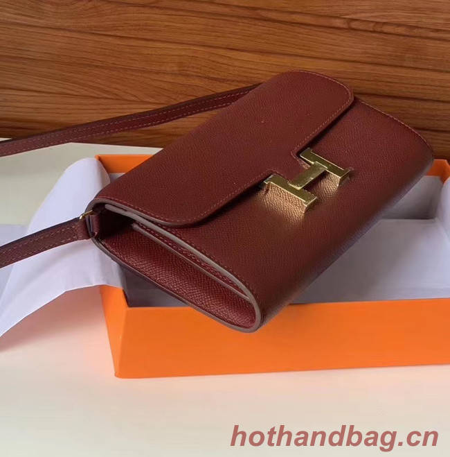 Hermes Constance to go mini Bag H4088 Burgundy