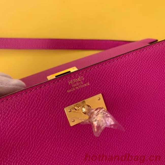 Hermes Original kelly espom leather to go woc Bag H4087 Purplish red