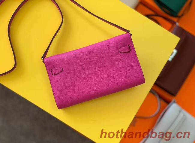 Hermes Original kelly espom leather to go woc Bag H4087 Purplish red