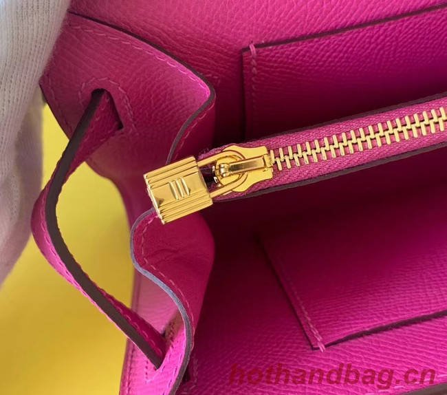 Hermes Original kelly espom leather to go woc Bag H4087 Purplish red