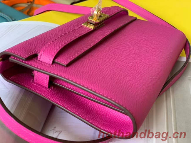 Hermes Original kelly espom leather to go woc Bag H4087 Purplish red