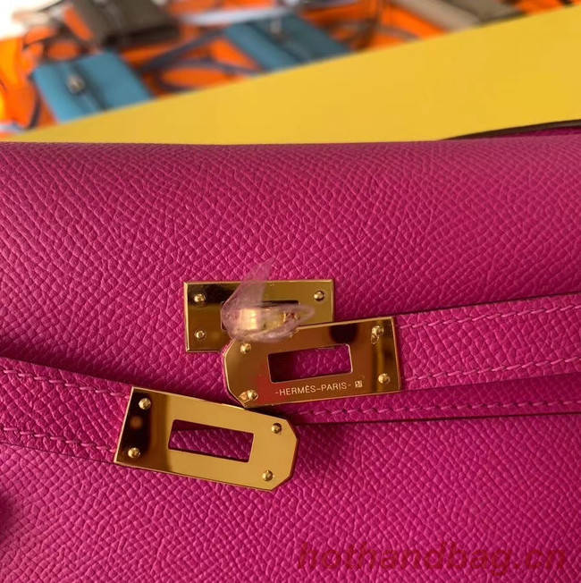 Hermes Original kelly espom leather to go woc Bag H4087 Purplish red