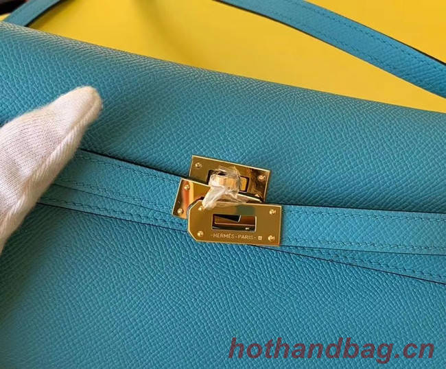 Hermes Original kelly espom leather to go woc Bag H4087 blue