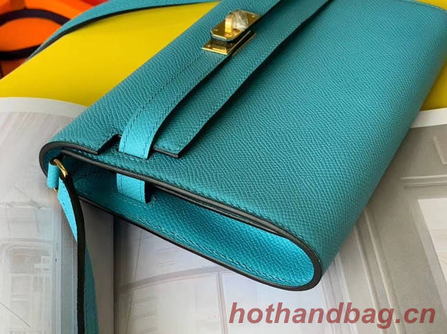 Hermes Original kelly espom leather to go woc Bag H4087 blue