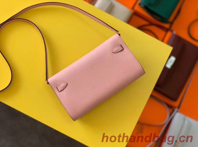 Hermes Original kelly espom leather to go woc Bag H4087 light pink