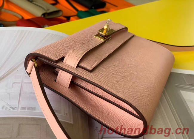 Hermes Original kelly espom leather to go woc Bag H4087 light pink