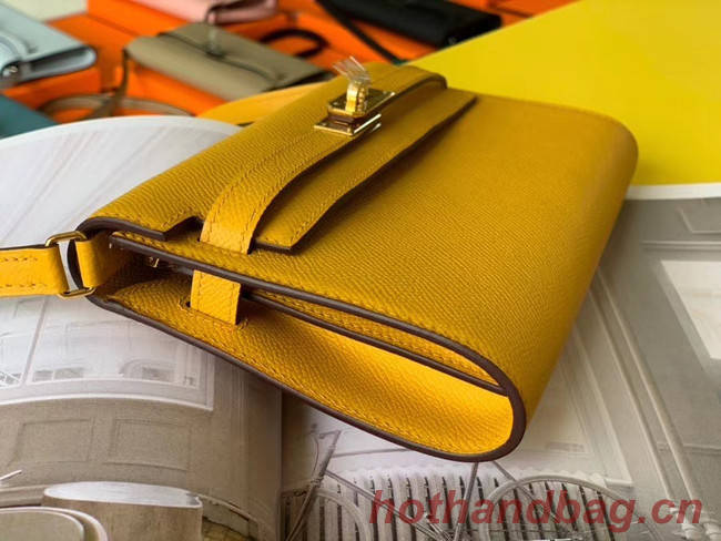 Hermes Original kelly espom leather to go woc Bag H4087 yellow