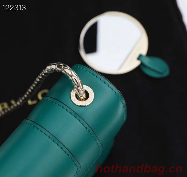 Bvlgari Serpenti Forever leather small crossbody bag 20291 Emerald