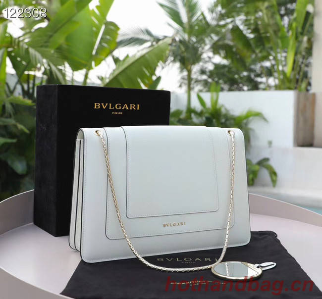 Bvlgari Serpenti Forever leather small crossbody bag 20291 white