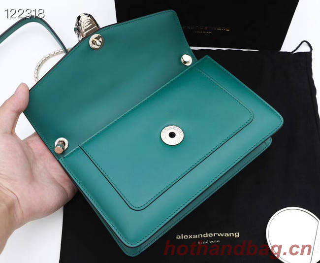 Bvlgari Serpenti Forever leather small crossbody bag 28090 Emerald