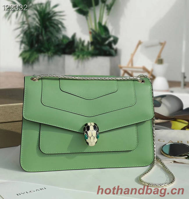 Bvlgari Serpenti Forever leather small crossbody bag 29286 green