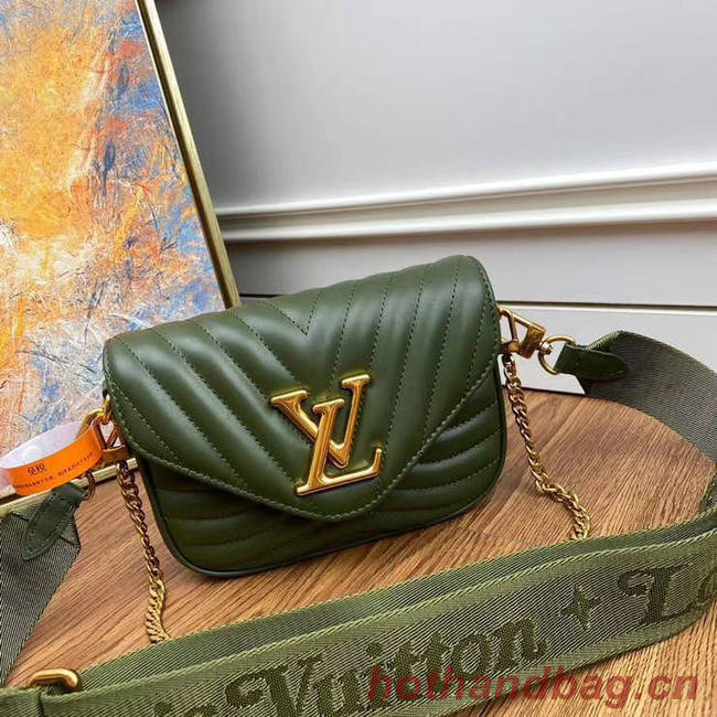 Louis Vuitton Original NEW WAVE MULTI-POCHETTE M56461 green