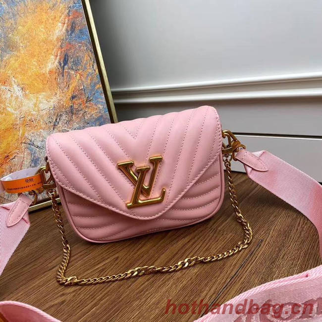 Louis Vuitton Original NEW WAVE MULTI-POCHETTE M56461 Rose Ballerine
