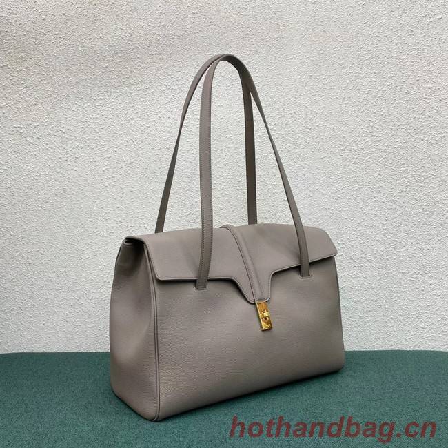 Celine LARGE SOFT 16 BAG IN SUPPLE GRAINED CALFSKIN 194043 GREY