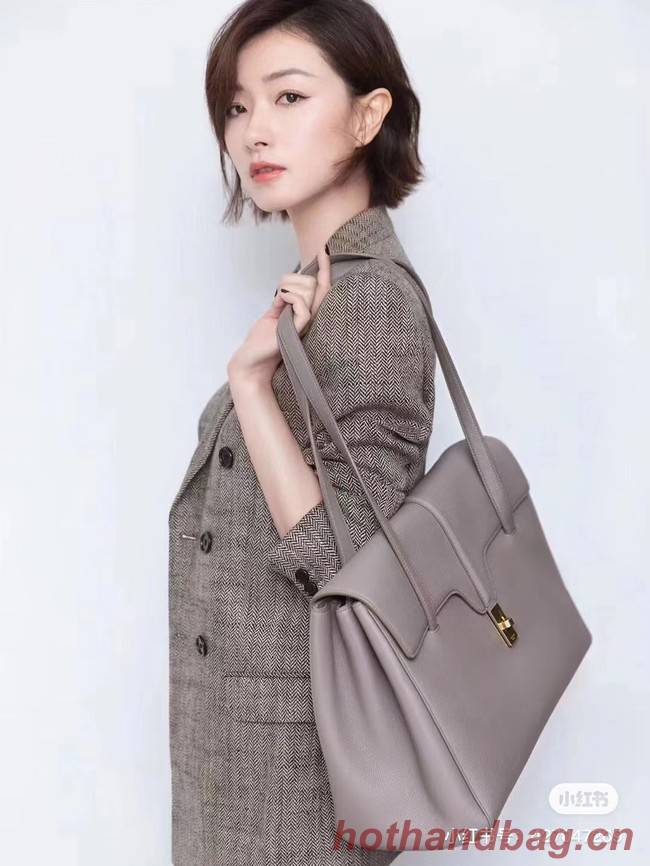 Celine LARGE SOFT 16 BAG IN SUPPLE GRAINED CALFSKIN 194043 GREY