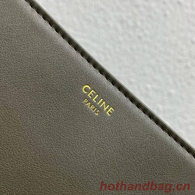 Celine LARGE SOFT 16 BAG IN SUPPLE GRAINED CALFSKIN 194043 green